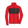 Men's Fleece Jacket Męska kurtka polarowa JN1312 - red/black