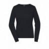 Ladies' Round-Neck Pullover Damski klasyczny sweter JN1313 - black