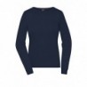 Ladies' Round-Neck Pullover Damski klasyczny sweter JN1313 - navy