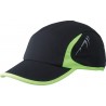 Sportowa czapka 4-panelowa MB6544 Myrtle Beach - black/neon-yellow