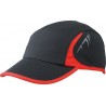 Sportowa czapka 4-panelowa MB6544 Myrtle Beach - black/red