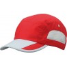 Sportowa czapka 5-panelowa MB6522 Myrtle Beach - red/light-grey