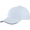 Lekka czapka z daszkiem typu Sandwich  MB6541 Myrtle Beach - white/navy