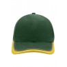 Czapka rajdowa MB6506 Myrtle Beach - green/gold-yellow/lightgrey