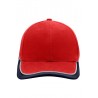 Czapka rajdowa MB6506 Myrtle Beach - red/navy/light-grey