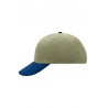 Czapka 6-panelowa z daszkiem MB6111 Myrtle Beach - light-khaki/navy