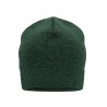 Dzianinowa czapka robocza beanie -STRONG- MB7121 Myrtle Beach - dark-green-melange/black