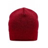 Dzianinowa czapka robocza beanie -STRONG- MB7121 Myrtle Beach - red-melange/black