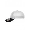 Bezszwowa czapka z siateczki MB6233 Myrtle Beach - white/black