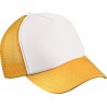 Czapka 5-panelowa siatkowa/poliestrowa dla dzieci MB071 Myrtle Beach - white/gold-yellow