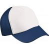 Czapka 5-panelowa siatkowa/poliestrowa dla dzieci MB071 Myrtle Beach - white/navy