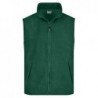 Fleece Vest Bezrękawnik z dzianiny polarowej JN045 - dark-green