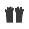 Rękawiczki z polaru łatwego w pielęgnacji - Szary melanż