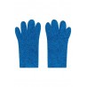 Rękawiczki z polaru łatwego w pielęgnacji - Niebieski melanż