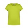 Girls' Basic-T T-shirt organic dziewczęcy 8007G - acid-yellow