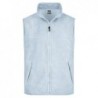 Fleece Vest Bezrękawnik z dzianiny polarowej JN045 - light-blue