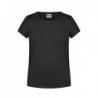 Girls' Basic-T T-shirt organic dziewczęcy 8007G - black