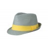 Kapelusz w stylu ulicznym MB6564 Myrtle Beach - light-grey/yellow