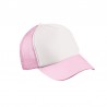 Czapka 5-panelowa siatkowa/poliestrowa dla dzieci MB071 Myrtle Beach - white/baby-pink