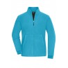 Ladies' Bonded Fleece Jacket - JN1321 - turquoise/dark-grey