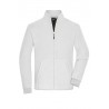 Man's Bonded Fleece Jacket - JN1322 - white/dark-grey