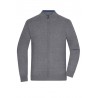 Men's Zip Cardigan - JN1326 - grey-heather