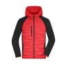 Men's Hybrid Jacket - JN1330 - red/black