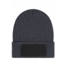 Beanie with Patch (10cm x 5cm) - Thinsulate - MB7407 - dark-grey-melange