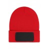 Beanie with Patch (10cm x 5cm) - Thinsulate - MB7407 - red