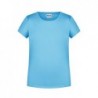 Girls' Basic-T T-shirt organic dziewczęcy 8007G - sky-blue