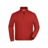 Sweat Jacket Klasyczna bluza Sweat z zmkiem JN058 - burgundy