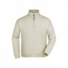Sweat Jacket Klasyczna bluza Sweat z zmkiem JN058 - stone