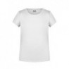 Girls' Basic-T T-shirt organic dziewczęcy 8007G - white