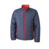 Men's Padded Light Weight Jacket Lekka kurtka ocieplona męska JN1035 - navy/red