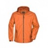 Men's Rain Jacket Kurtka przeciwdeszczowa męska JN1118 - orange/carbon