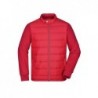 Men's Hybrid Sweat jacket Kurtka hybrydowa 2-tkaninowa męska JN1124 - light-red