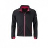 Men's Sports Softshell Jacket Sportowa kurtka typu Softshell męska JN1126 - black/light-red