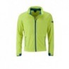 Men's Sports Softshell Jacket Sportowa kurtka typu Softshell męska JN1126 - bright-yellow/bright-blue