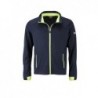 Men's Sports Softshell Jacket Sportowa kurtka typu Softshell męska JN1126 - navy/bright-yellow