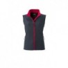 Ladies' Promo Softshell Vest Bezrękawnik typu Softshell promo damski JN1127 - iron-grey/red