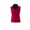 Ladies' Promo Softshell Vest Bezrękawnik typu Softshell promo damski JN1127 - red/black