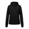 Ladies' Hooded Softshell Jacket Kurtka typu Softshell z kapturem damska JN1145 - black/black