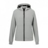 Ladies' Hooded Softshell Jacket Kurtka typu Softshell z kapturem damska JN1145 - light-grey/black