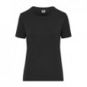 Ladies' BIO Stretch - T work - SOLID - T-shirt organic roboczy z elastanem damski JN1801 - black
