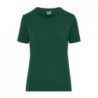 Ladies' BIO Stretch - T work - SOLID - T-shirt organic roboczy z elastanem damski JN1801 - dark-green
