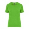 Ladies' BIO Stretch - T work - SOLID - T-shirt organic roboczy z elastanem damski JN1801 - lime-green