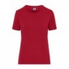 Ladies' BIO Stretch - T work - SOLID - T-shirt organic roboczy z elastanem damski JN1801 - red