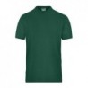 Men's BIO Stretch - T work - SOLID - T-shirt organic roboczy z elastanem męski JN1802 - dark-green