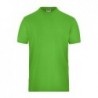 Men's BIO Stretch - T work - SOLID - T-shirt organic roboczy z elastanem męski JN1802 - lime-green