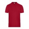 Men's BIO Stretch - T work - SOLID - T-shirt organic roboczy z elastanem męski JN1802 - red